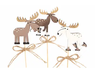 Prikker rendier 3 ass bruin wit goud